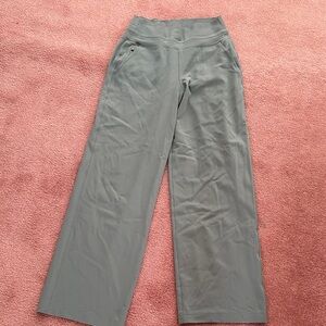 Athleta Ribbed Green Pants